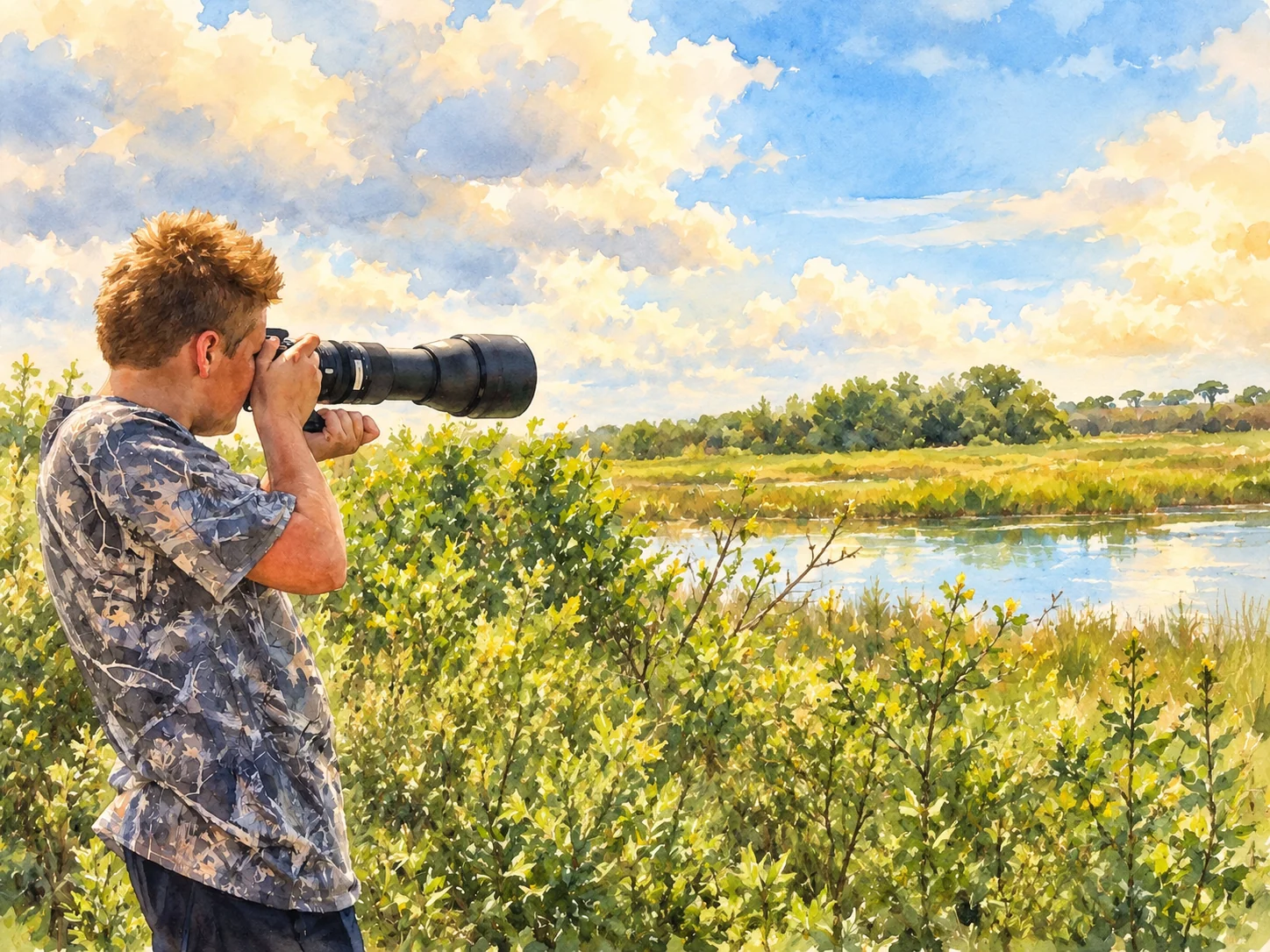 young-photographer-marsh-watercolor